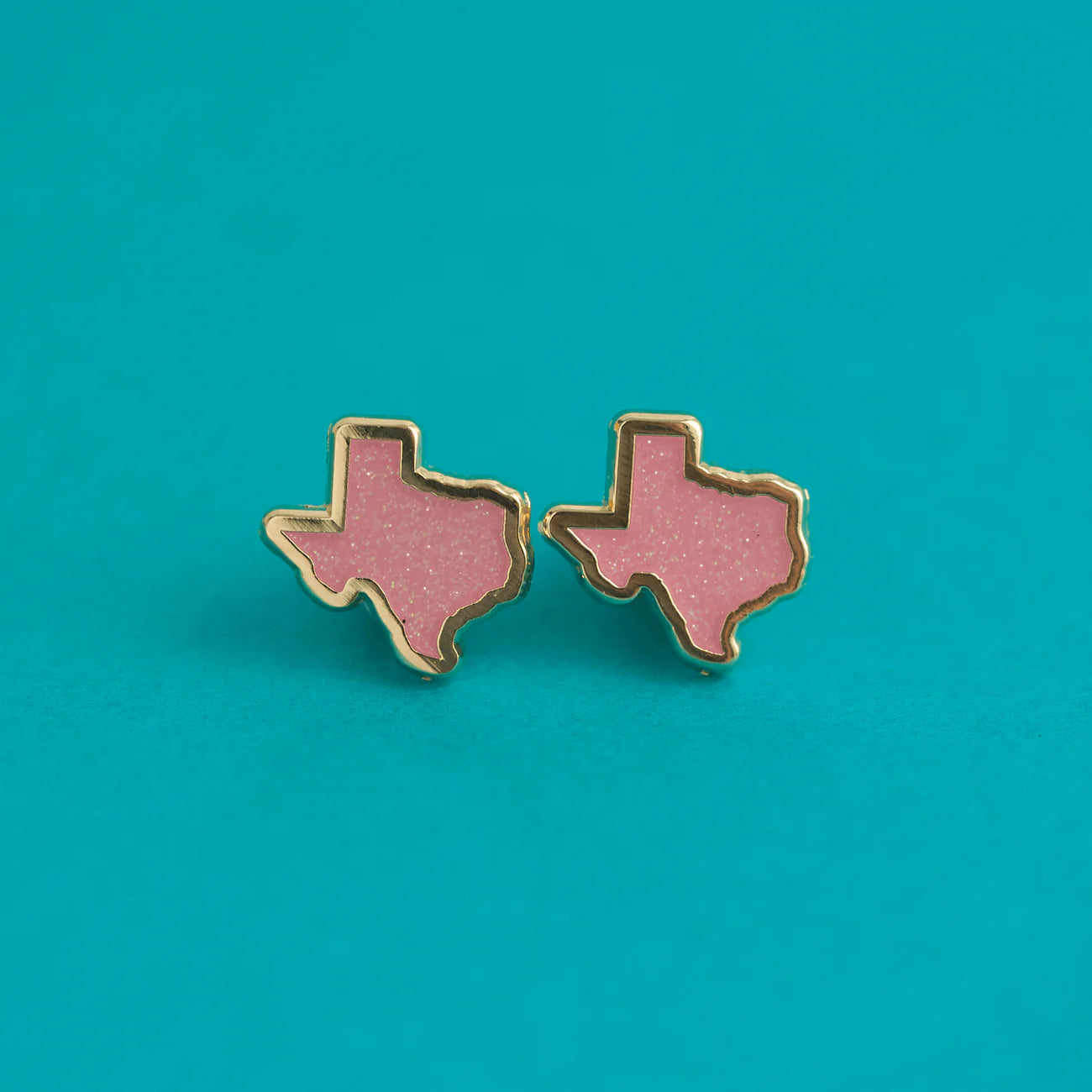 Texas Glitter Pink Earrings | Odin's Place