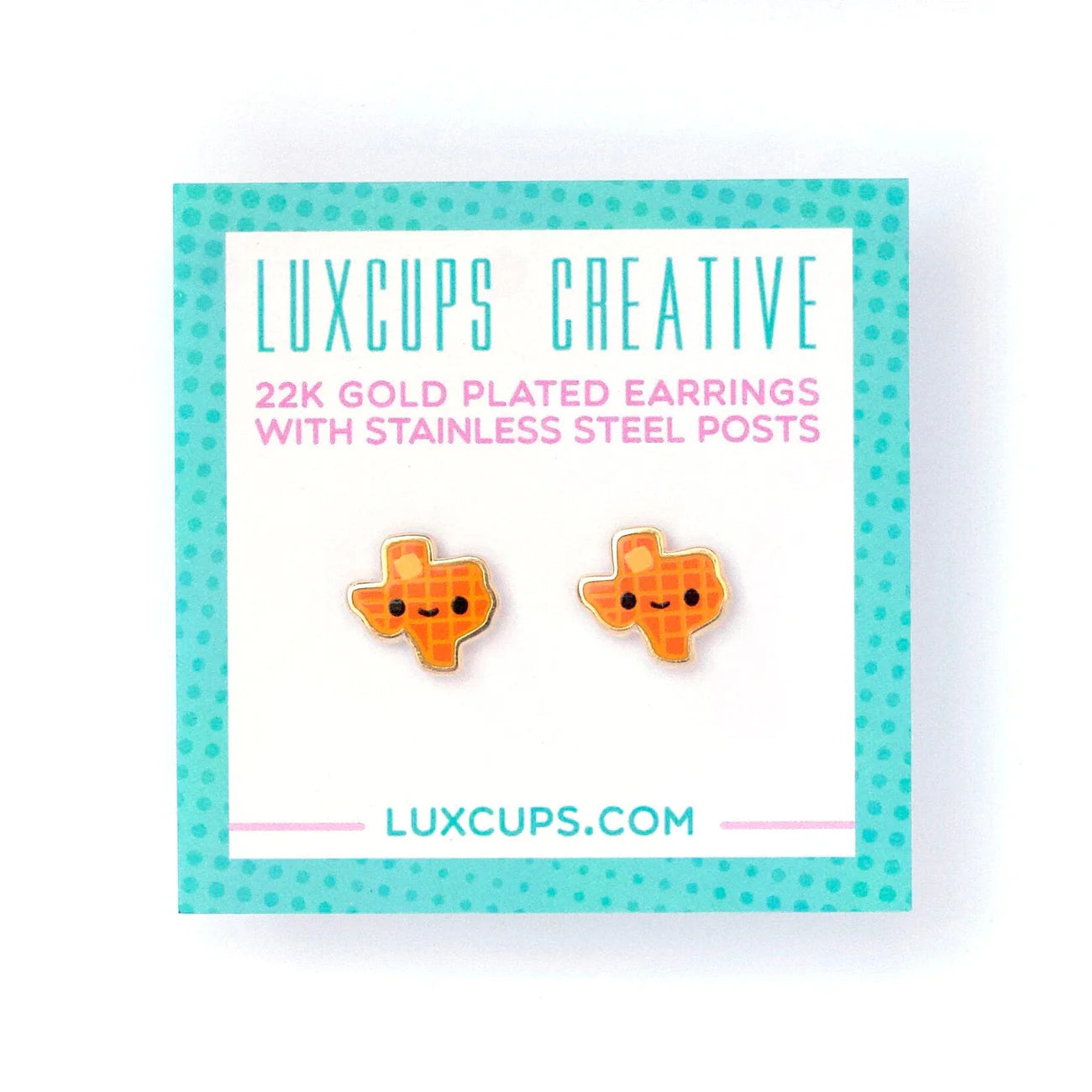 Texas Waffle Earrings | Odin's Place