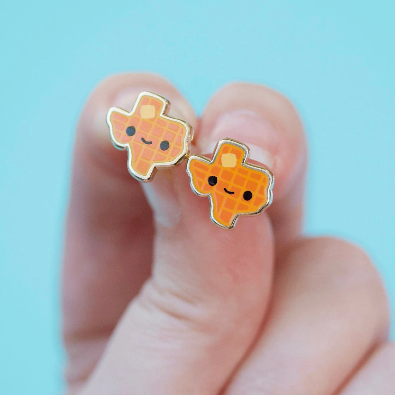 Texas Waffle Earrings | Odin's Place