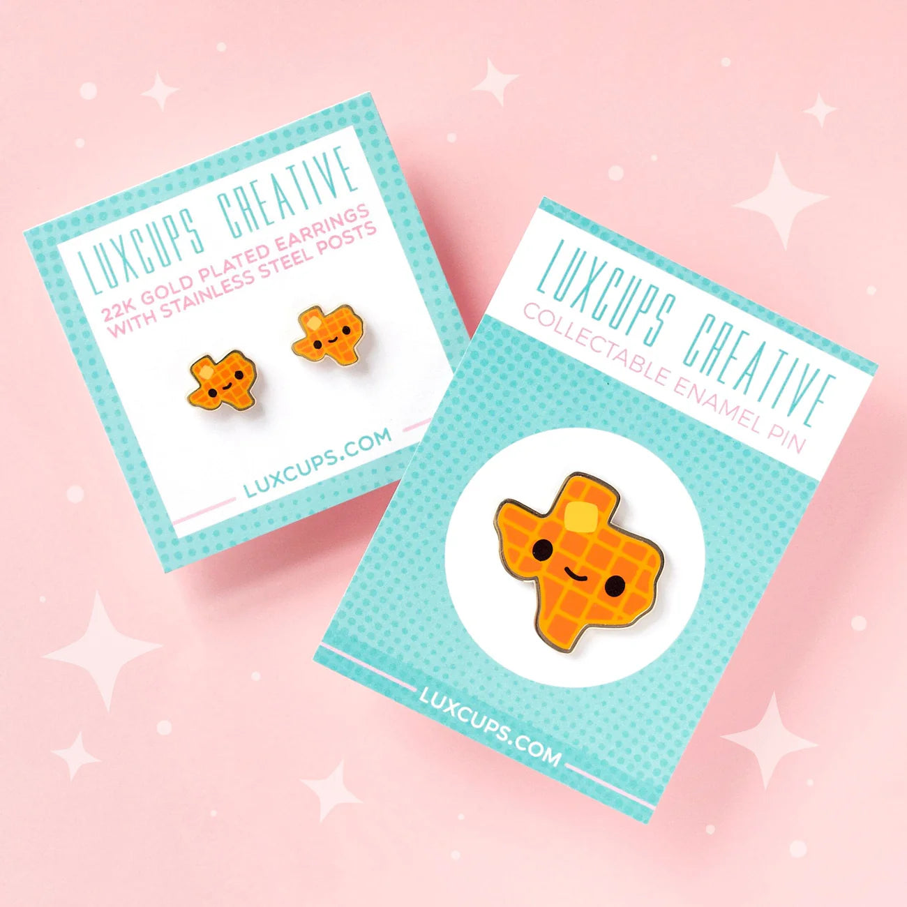 Texas Waffle Earrings | Odin's Place