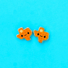 Texas Waffle Earrings | Odin's Place