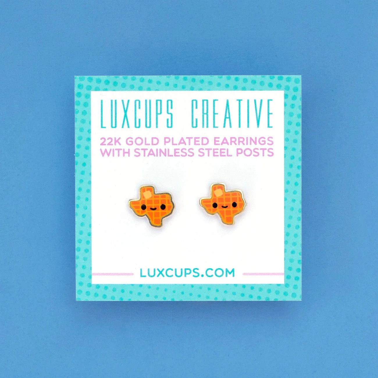 Texas Waffle Earrings | Odin's Place