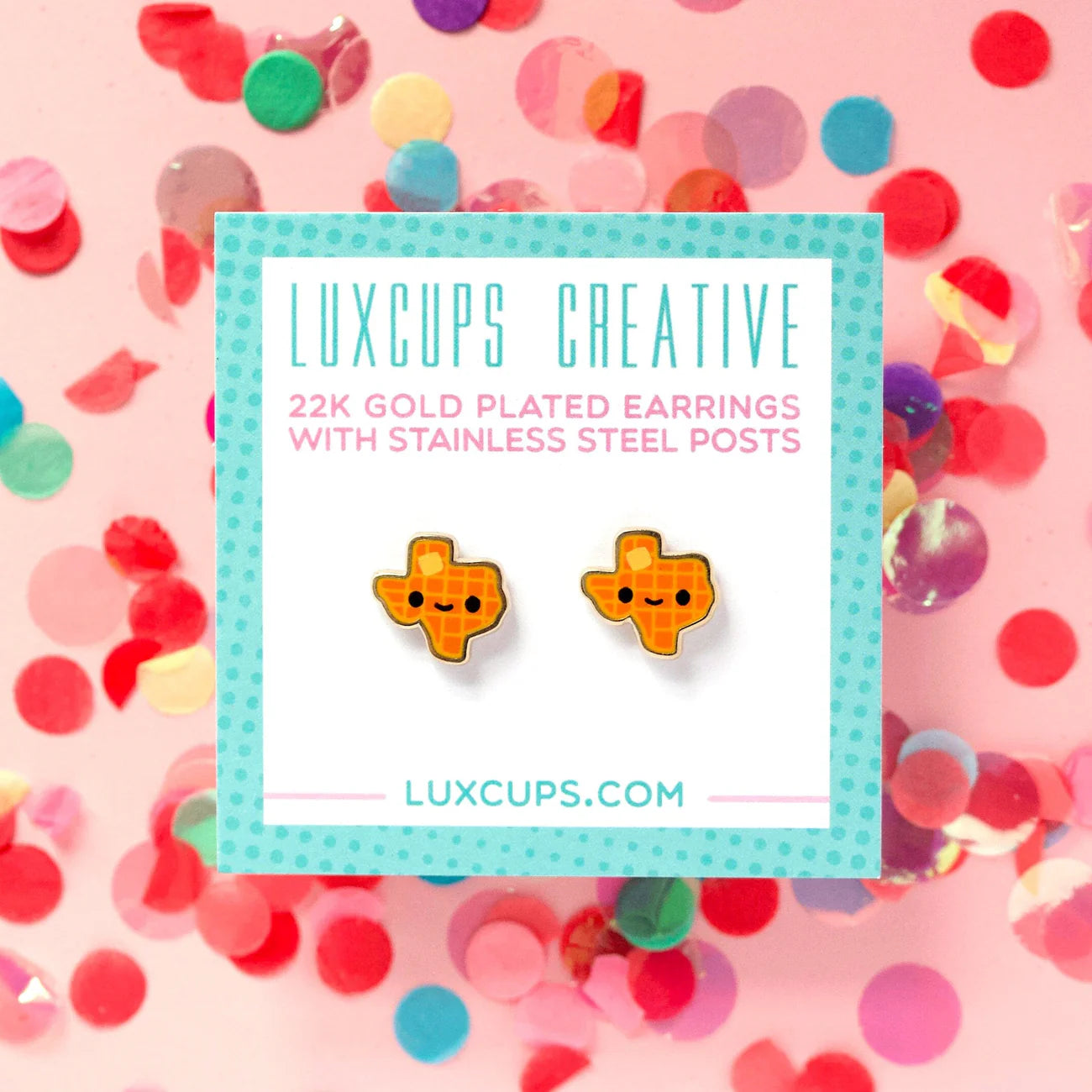 Texas Waffle Earrings | Odin's Place