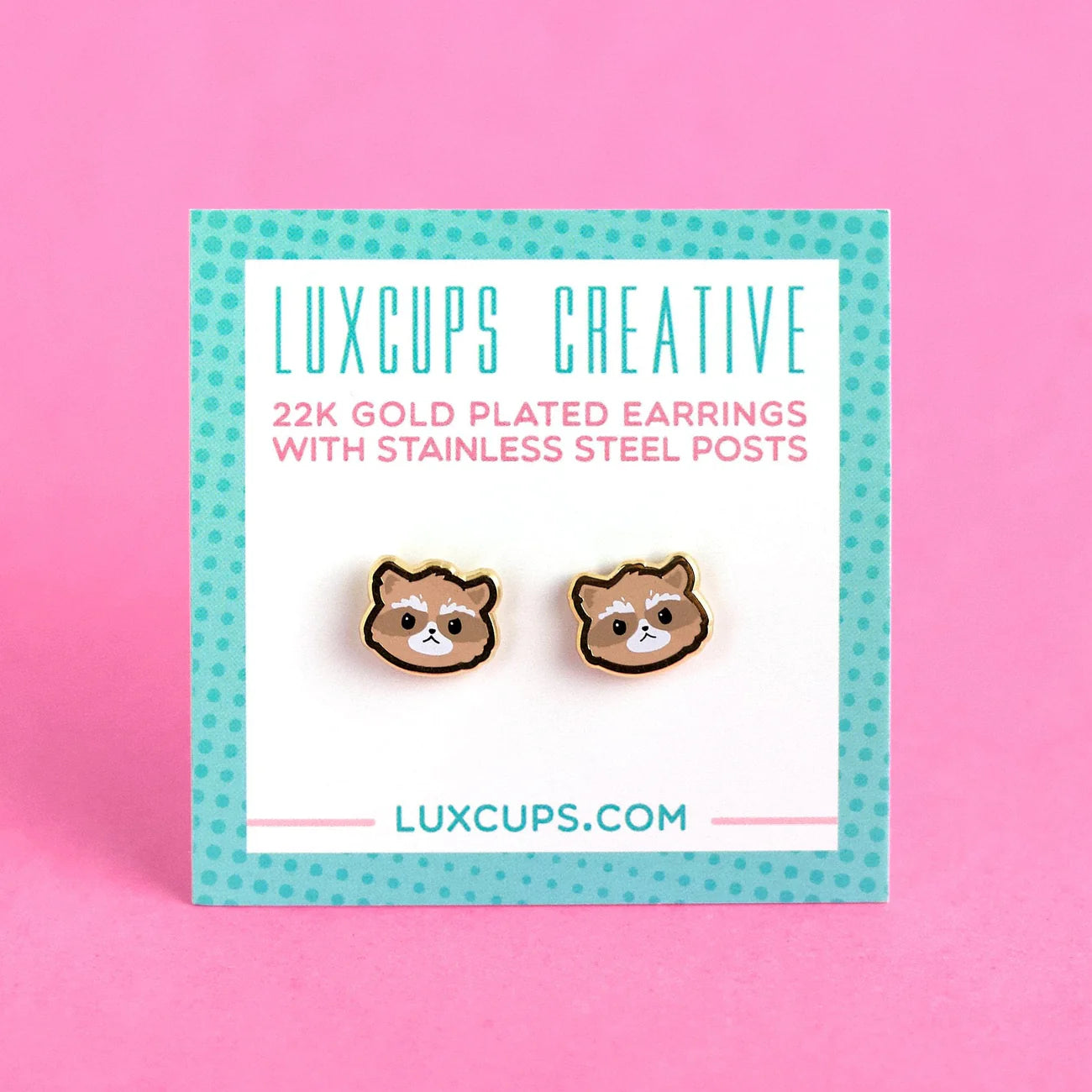 Raccoon Earrings | Odin's Place