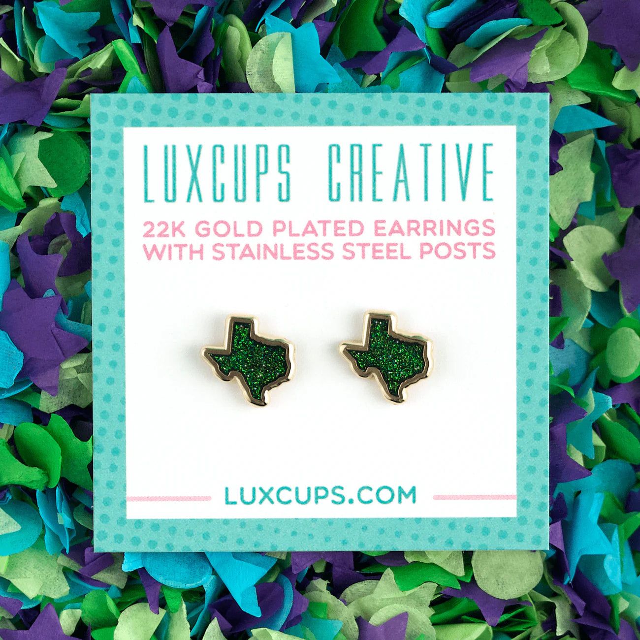 Texas Glitter Firefly Earrings | Odin's Place