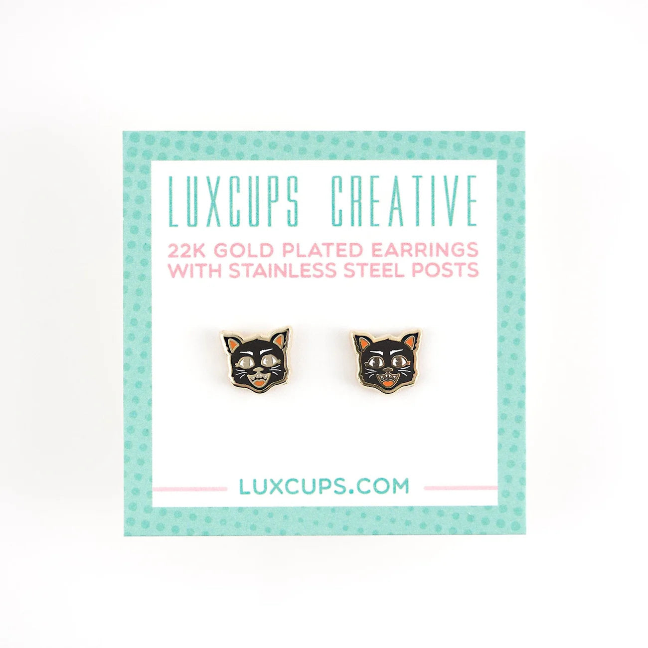 Black Cat Earrings | Odin's Place