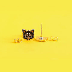 Black Cat Earrings | Odin's Place