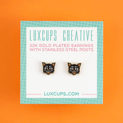 Black Cat Earrings | Odin's Place