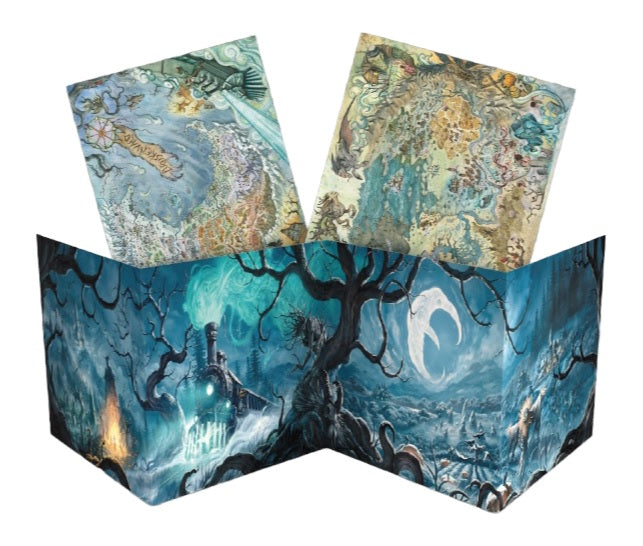 The Crooked Moon RPG: Wickermoor GM Screens & Maps | Odin's Place
