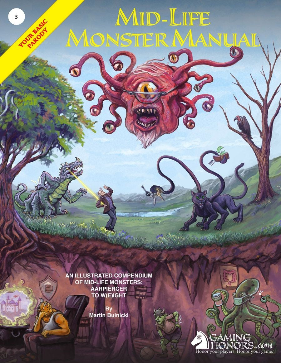 Gaming Honors RPG: The Mid-Life Monster Manual: Your Basic Parody | Odin's Place