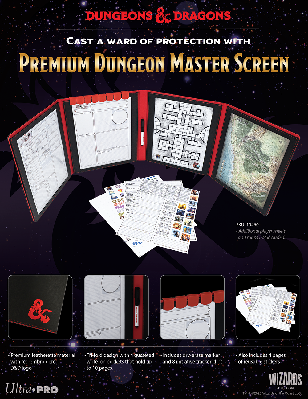 Ultra Pro Dungeons & Dragons RPG: Premium Dungeon Master`s Screen | Odin's Place