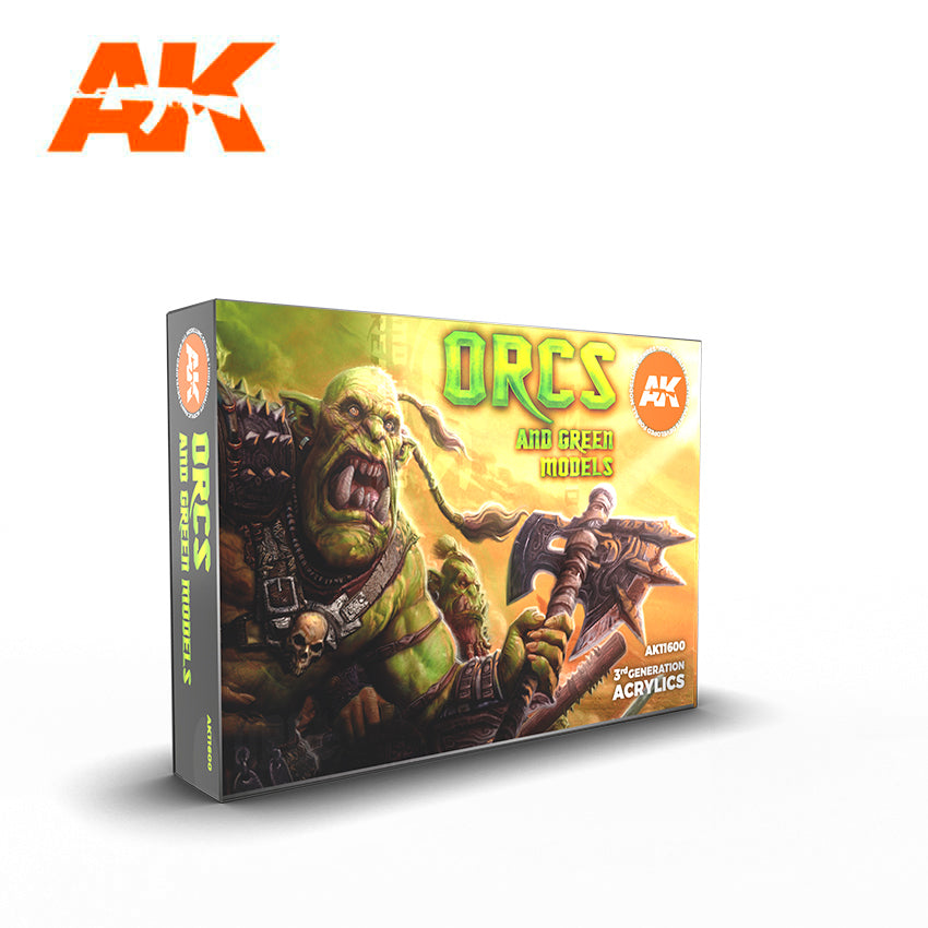 AK Interactive Orcs and Green Models Paint Set | Odin's Place