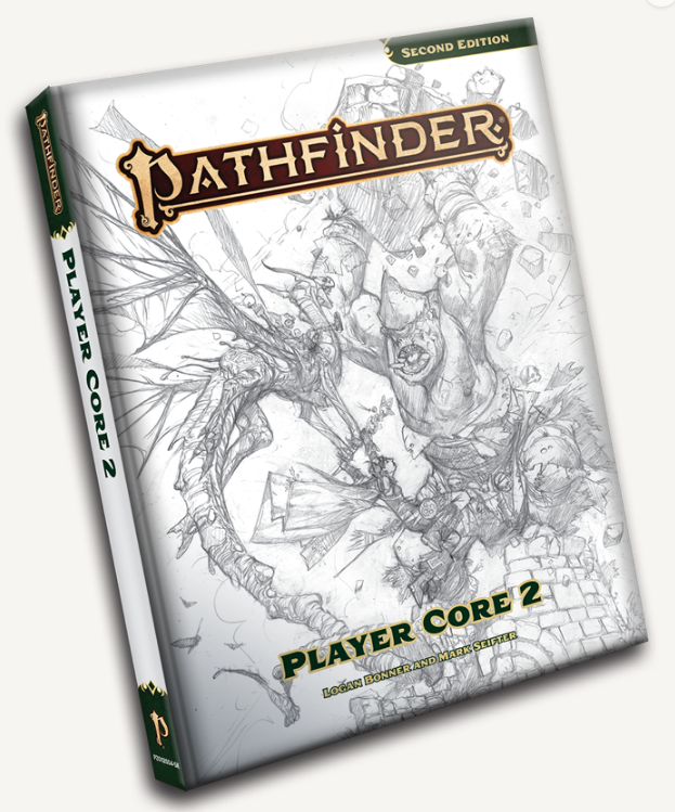 Pathfinder 2E: Player Core 2 Hardcover (Sketch Cover Edition) (P2) | Odin's Place