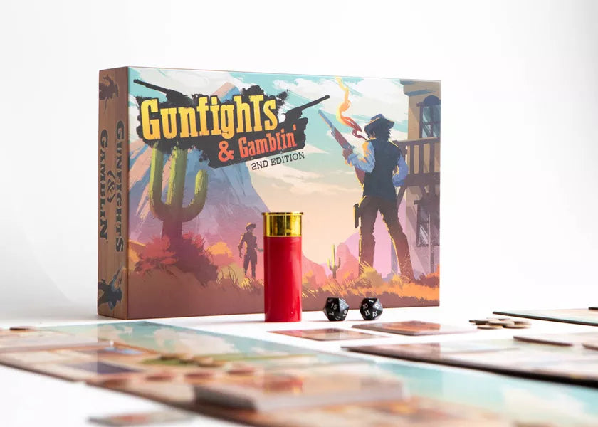 Gunfights and Gamblin' Board Game Second Edition | Odin's Place