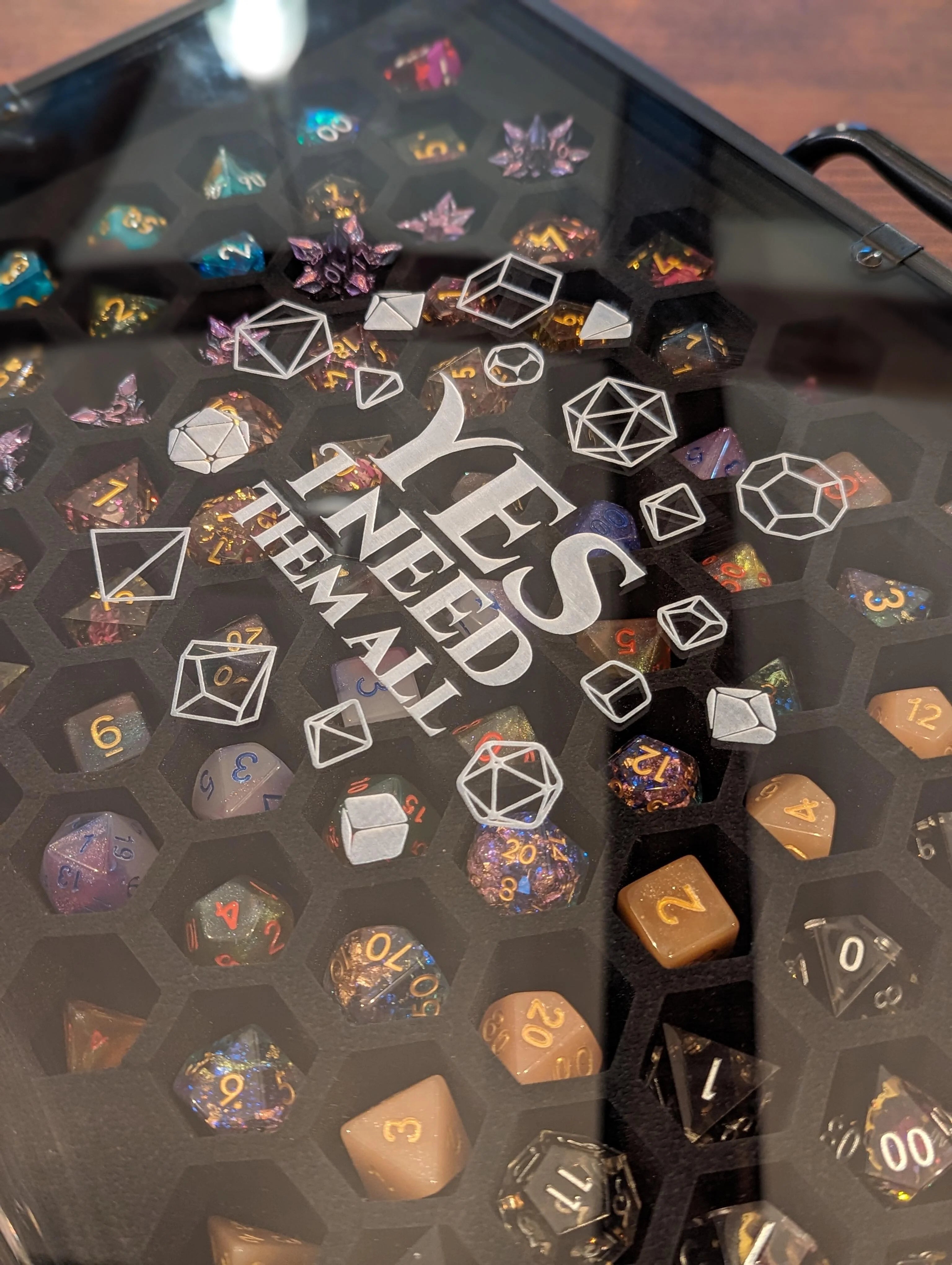 NTSD Gaming Glass Dice Case, Assorted Styles | Odin's Place