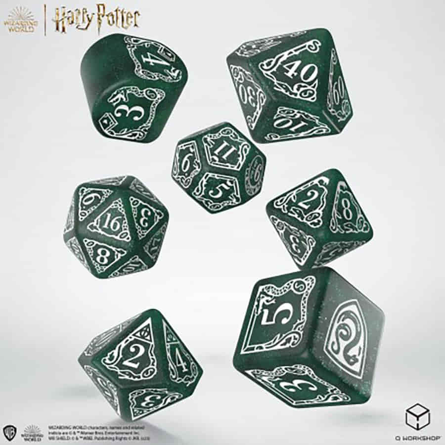 Q Workshop Harry Potter Slytherin Green Dice Set | Odin's Place