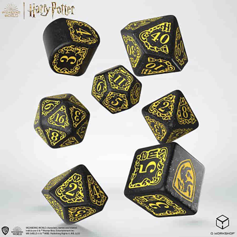 Q Workshop Harry Potter Hufflepuff Modern Dice Set | Odin's Place