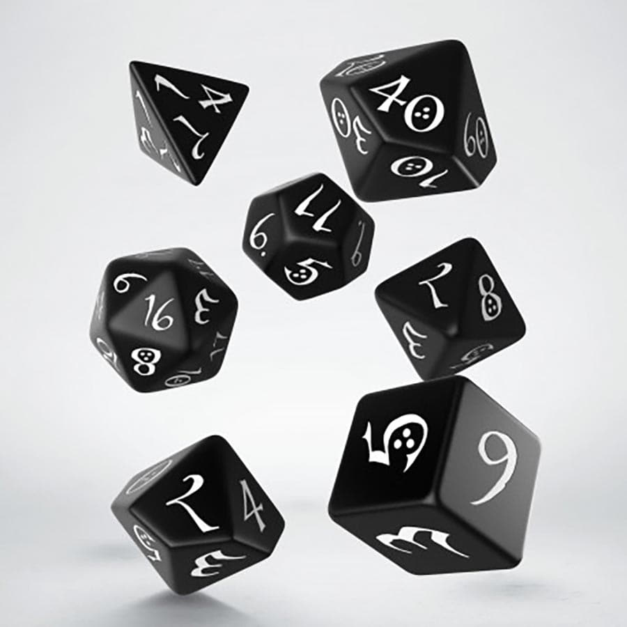 Q Workshop 7ct Classic RPG Dice Assorted Styles | Odin's Place