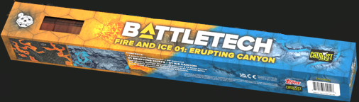 BattleTech: BattleMat - Fire and Ice 01: Erupting Canyon | Odin's Place
