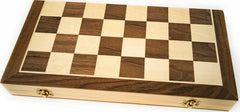 Wooden Chess/Checkers/Backgammon Set (40 CM) with Folding Board | Odin's Place