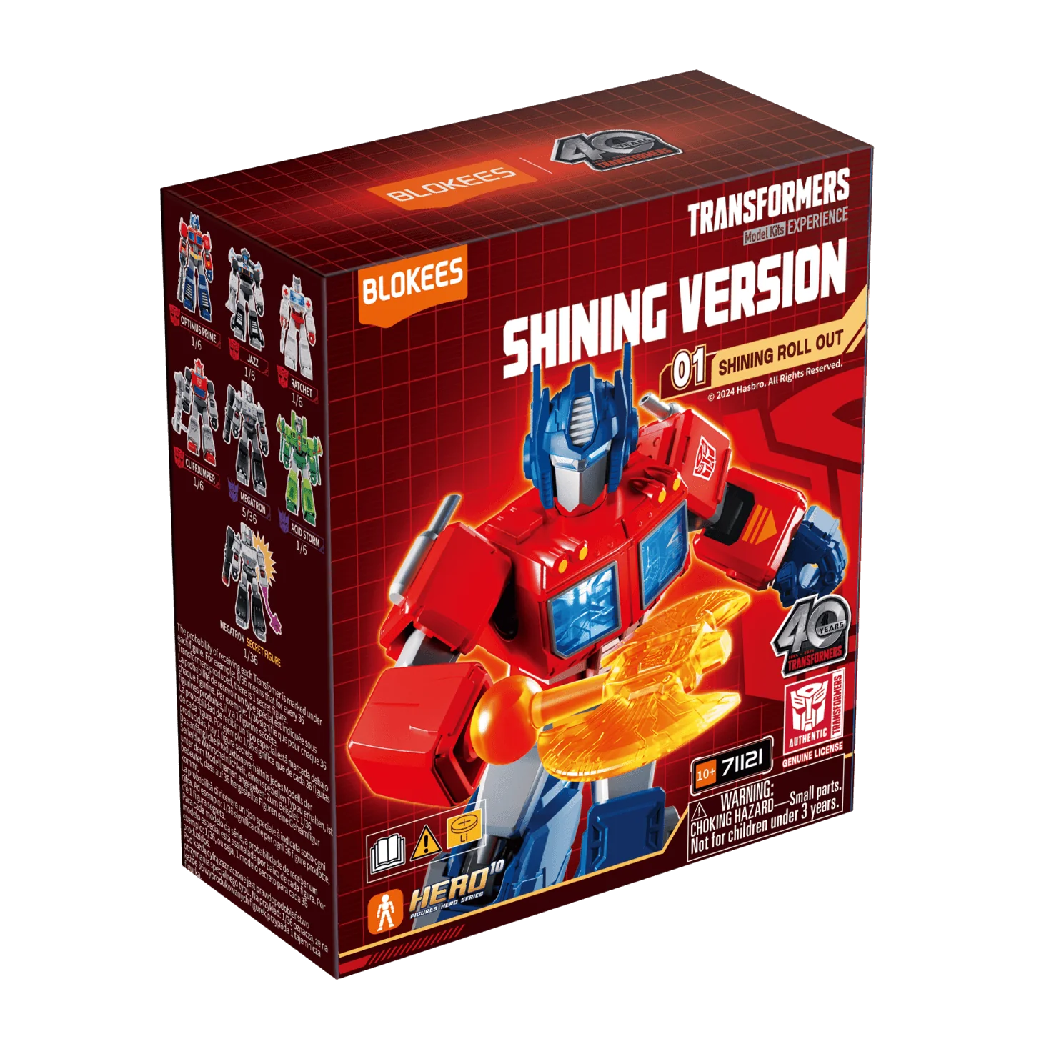 Blokees: Transformers - 4" Shining Version 01 Shining Roll Out Blind Box | Odin's Place