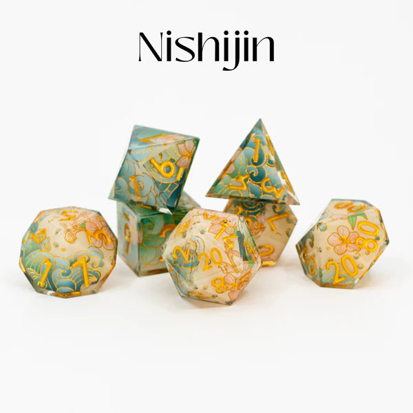NTSD Sharp-Edged Dice in Test Tube, Assorted Styles | Odin's Place