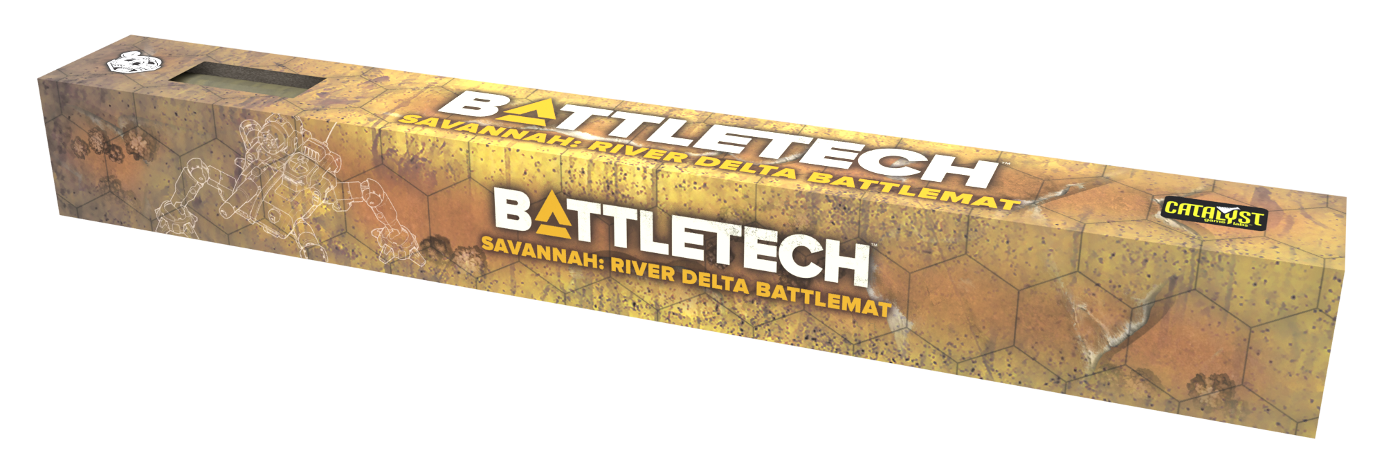 Battletech: Battle Mat - Savannahs River Delta/City Ruins | Odin's Place