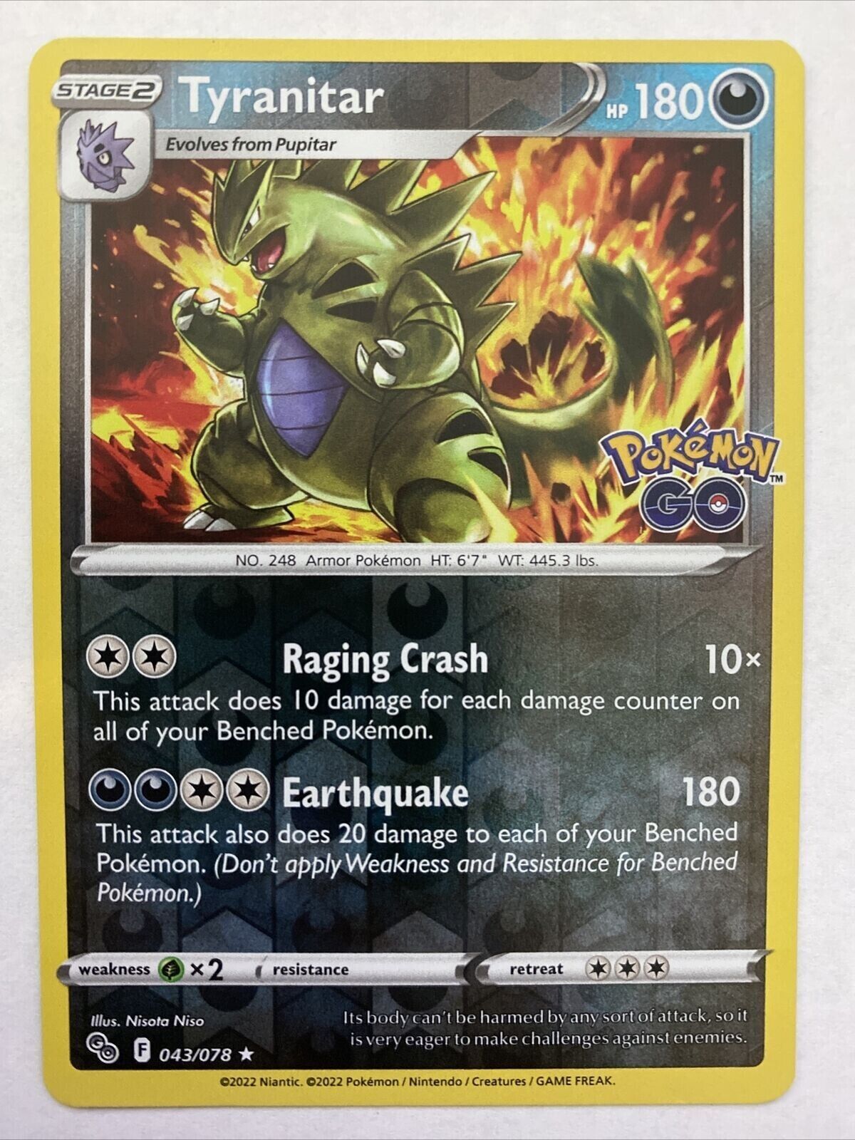 Tyranitar (043/078) - Graded (8) | Odin's Place