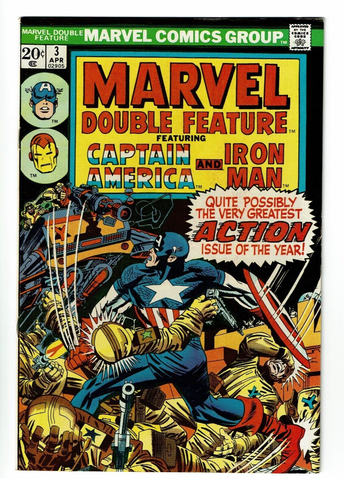 Marvel Double Feature #3 1974 F/VF 7.0 | Odin's Place