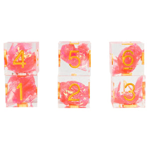 Sirius Dice Sharp Edge d6 Set: Sharp Flamingo | Odin's Place