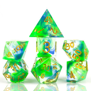 Sirius Dice Sharp Edge Poly 7 Set: Sharp Cyprus | Odin's Place