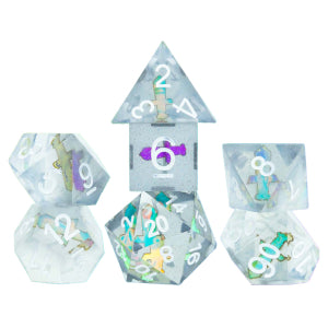 Sirius Dice Sharp Edge Poly 7 Set: Sharp Dagger | Odin's Place