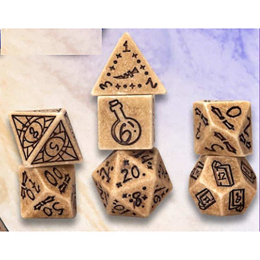 Sirius Dice Illusory Stone Sandstone Poly 7 Set | Odin's Place