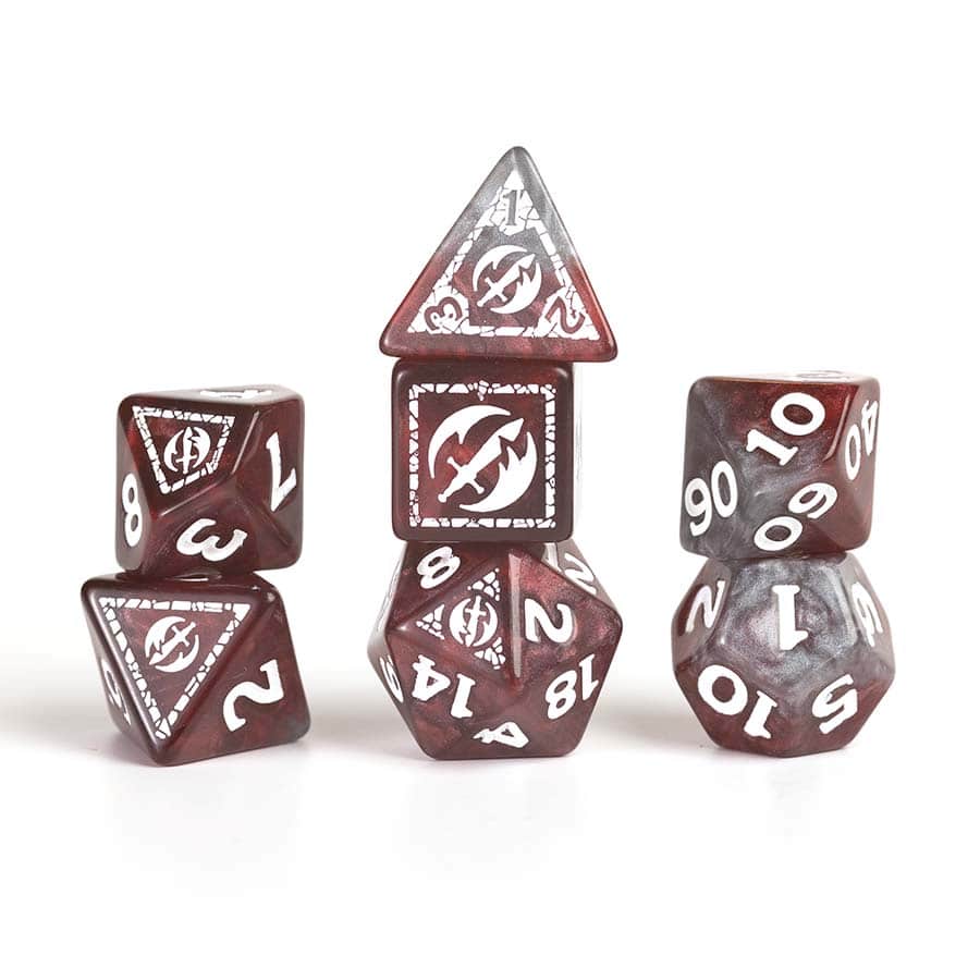 Dungeons & Dragons: Adventurer Dice: Fighter - Red | Odin's Place