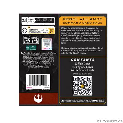 Star Wars: Legion - Rebel Alliance Command Card Pack | Odin's Place