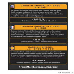 Star Wars Legion:  Cassian Andor, Jyn Erso & K-2SO | Odin's Place