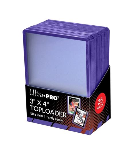 Ultra Pro Toploader - 3X4 Regular Purple Border | Odin's Place