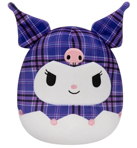 Sanrio Squishmallow Hello Kitty Plaid 8in. Plush - Kuromi | Odin's Place