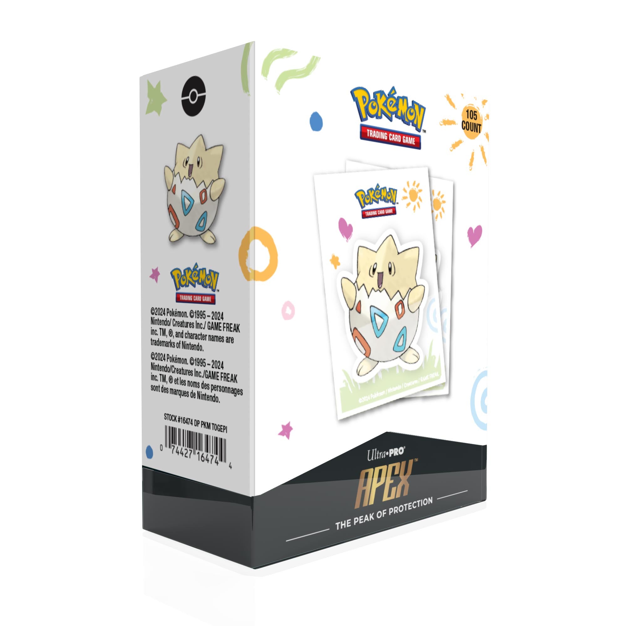 Pokemon TCG: Togepi Apex Deck Protector Sleeves 105 Ct | Odin's Place