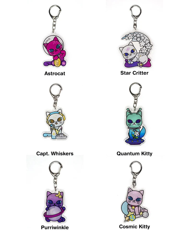 tokidoki Galactic Cats Acrylic Keychain Blind Box | Odin's Place