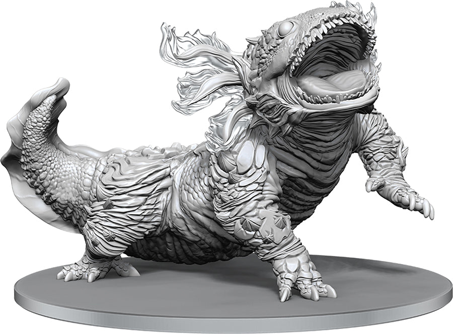 Wizkids Dungeons and Dragons: Nolzur's Marvelous Unpainted Miniatures - Tlexolotl | Odin's Place
