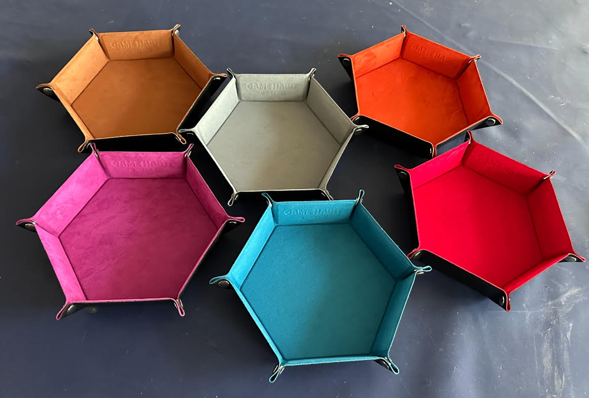 Game Habit Hexagonal Dice Trays, Assorted Colors | Odin's Place