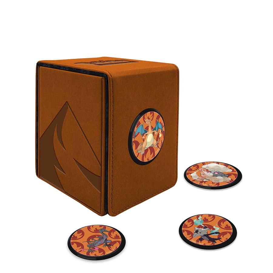 ULTRA PRO: POKEMON: GALLERY SERIES: SCORCHING SUMMIT ALCOVE CLICK DECK BOX | Odin's Place