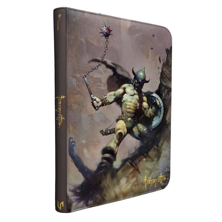 Ultra Pro: Artist Spotlight: Frank Frazetta: 9-Pocket Zippered Premium Pro-Binder: Warrior with Ball and Chain | Odin's Place