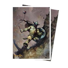 Ultra Pro: Artist Spotlight: Frank Frazetta Death Dealer: Apex Deck Protector Sleeves: Warrior with Ball and Chain (100 ct) | Odin's Place
