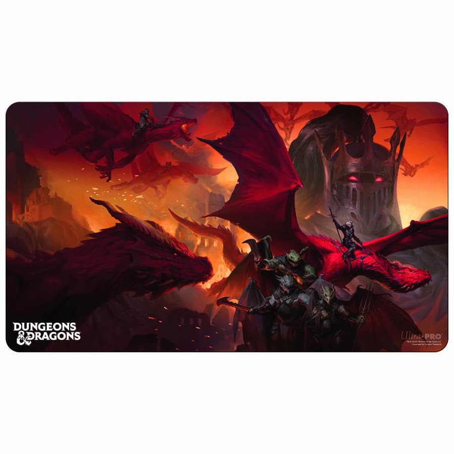 DUNGEONS AND DRAGONS PLAYMATS: BOOK COVER SERIES: DRAGONLANCE: SHADOW OF THE DRAGON QUEEN | Odin's Place