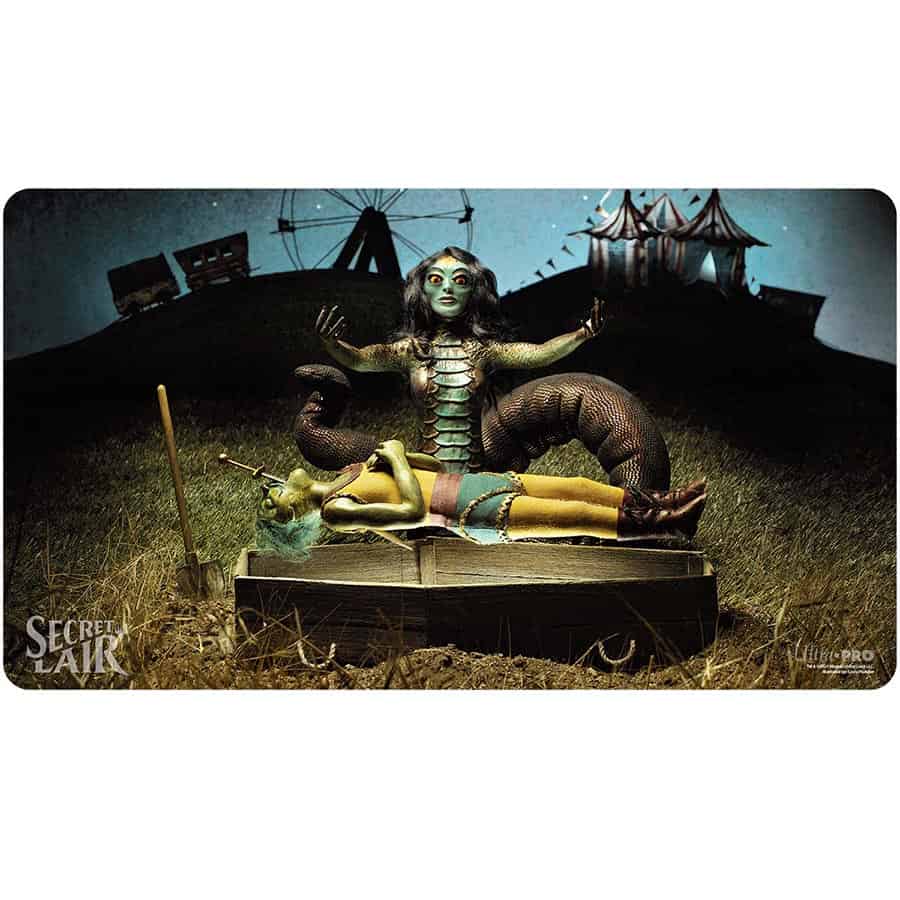 Ultra Pro Magic the Gathering Playmat Secret Lair Mar 2024 - Diabolical Dioramas Playmat: Gravebreaker Lamia | Odin's Place