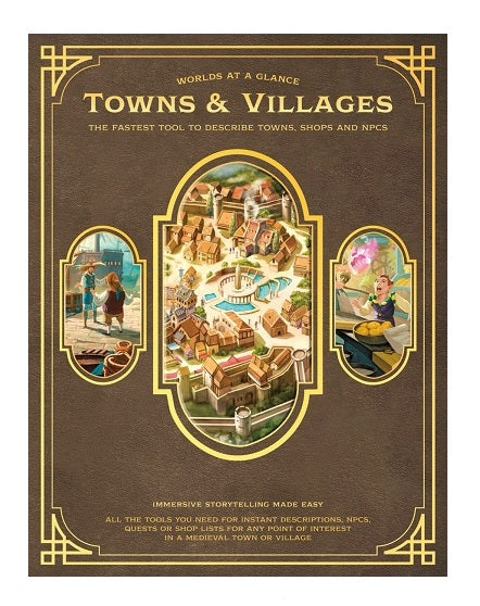 Worlds at a Glance RPG: Towns & Villages Book | Odin's Place