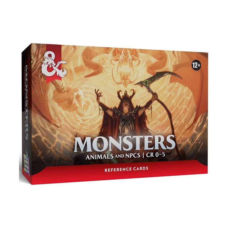 Dungeons & Dragons Reference Cards: Monsters (Animals and NPCs) | Odin's Place