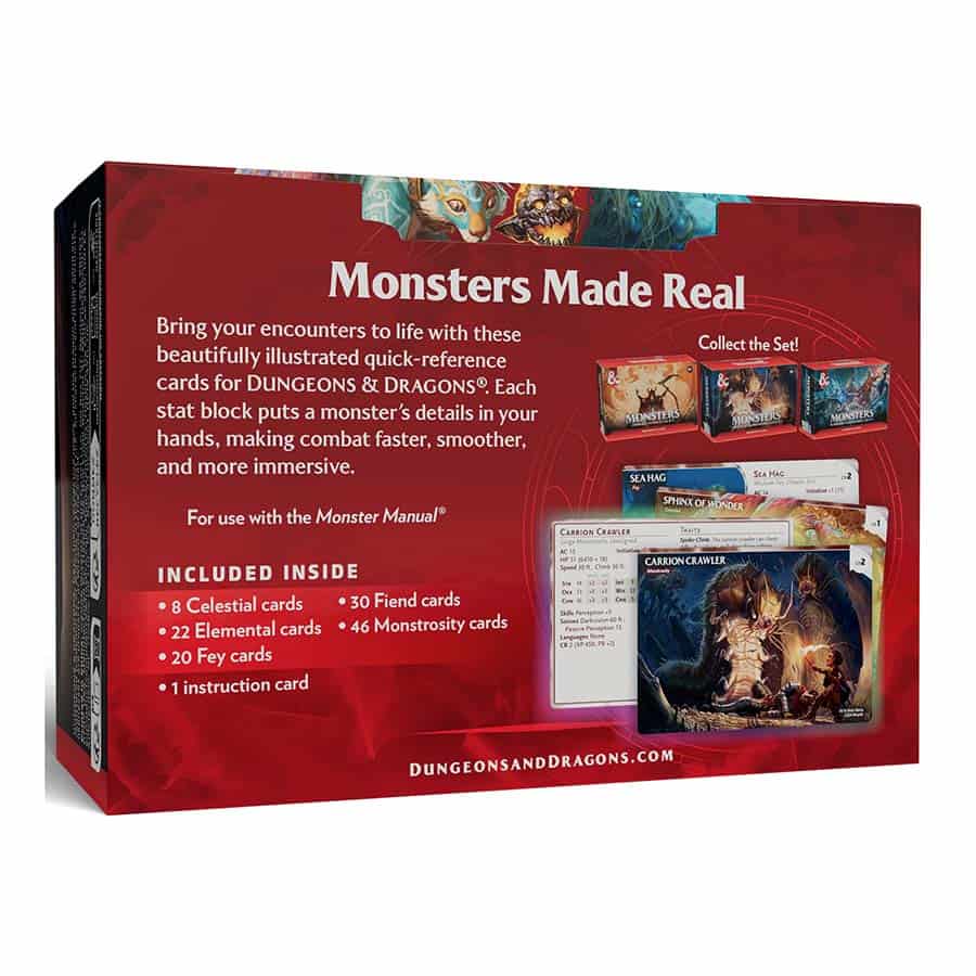 Dungeons & Dragons Reference Cards: Monsters (Mystical and Menacing) | Odin's Place